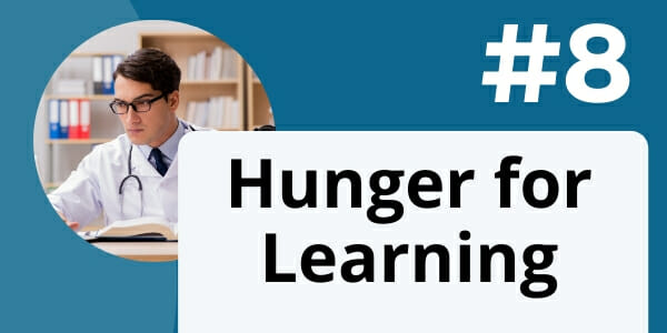 hunger for learning of a practice manager