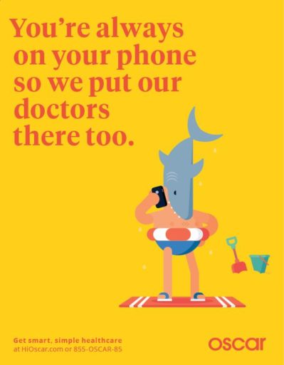 Healthcare ad by Oscar