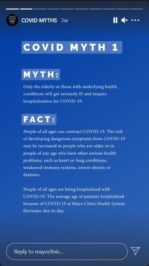 mayo clinic post covid myths